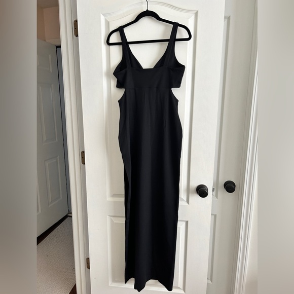 CLOSET CLOSING Susana Monaco Side Open Tank Slit Maxi Dress in Black Sz XL - Picture 8 of 8